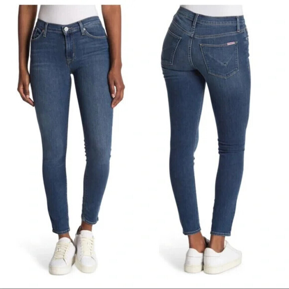 Hudson Women's Natalie Midrise Super Skinny Ankle Jeans In Petaluma Size 30 $215